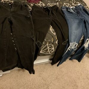 Bulk of jeans includes two Hollister jeans and cargos